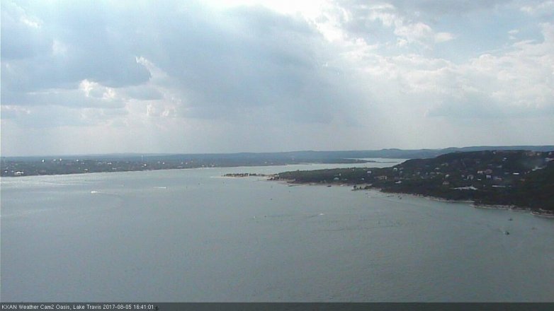 Lake Travis webcam, August 5, 2017 3:50 PM CT