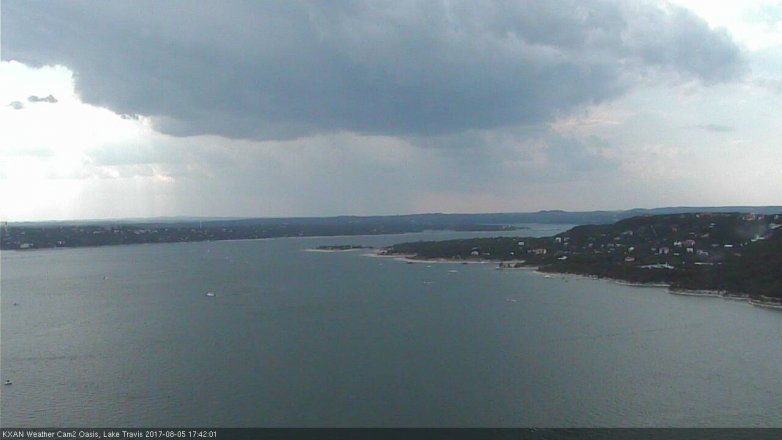 Lake Travis webcam, August 5, 2017 4:55 PM CT
