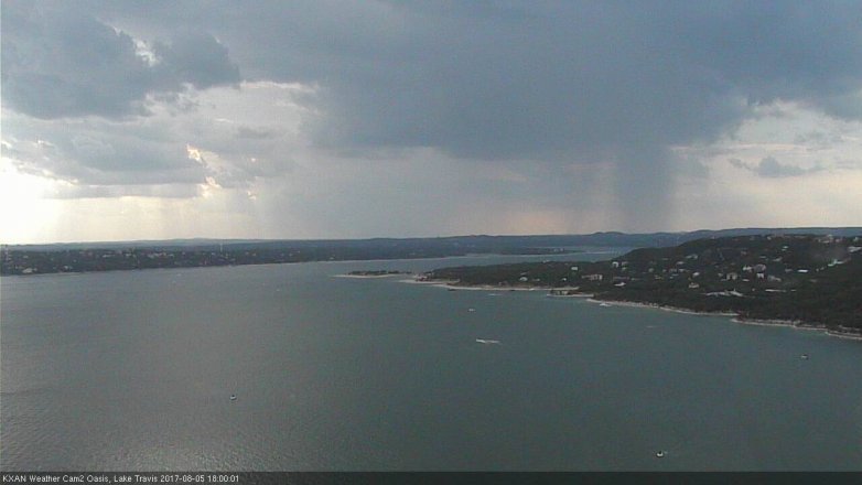 Lake Travis webcam, August 5, 2017 5:20 PM CT