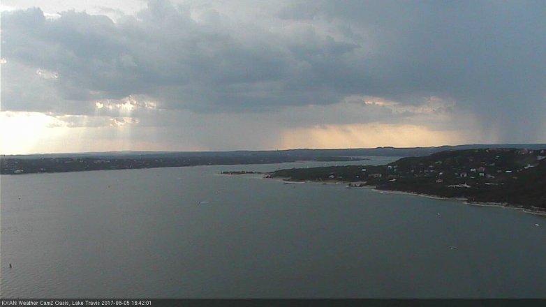 Lake Travis webcam, August 5, 2017 5:45 PM CT