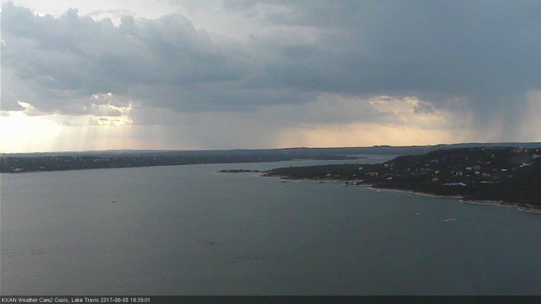 Lake Travis webcam, August 5, 2017 6:00 PM CT