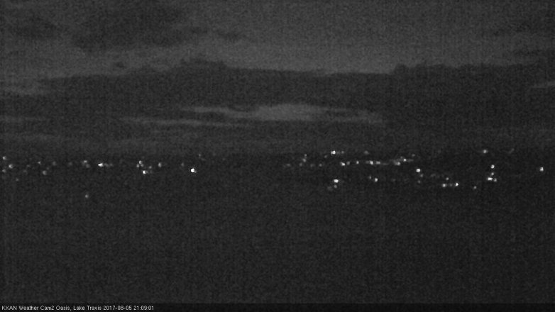 Lake Travis webcam, August 5, 2017 8:25 PM CT