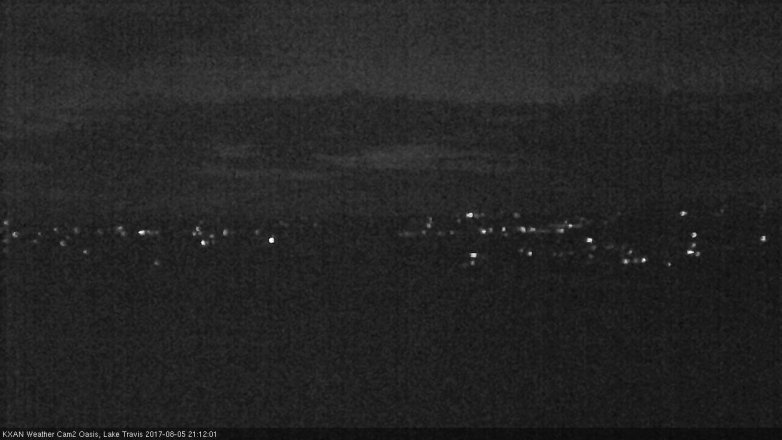 Lake Travis webcam, August 5, 2017 8:40 PM CT