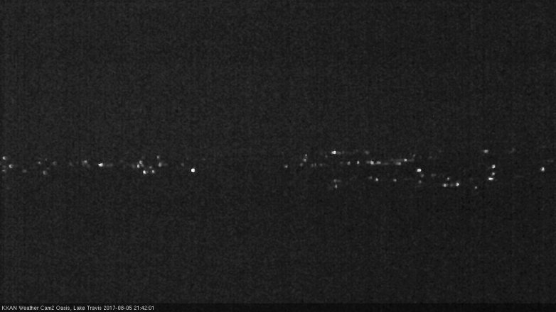 Lake Travis webcam, August 5, 2017 9:10 PM CT