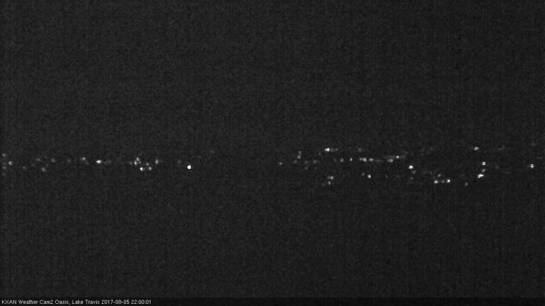 Lake Travis webcam, August 5, 2017 9:20 PM CT