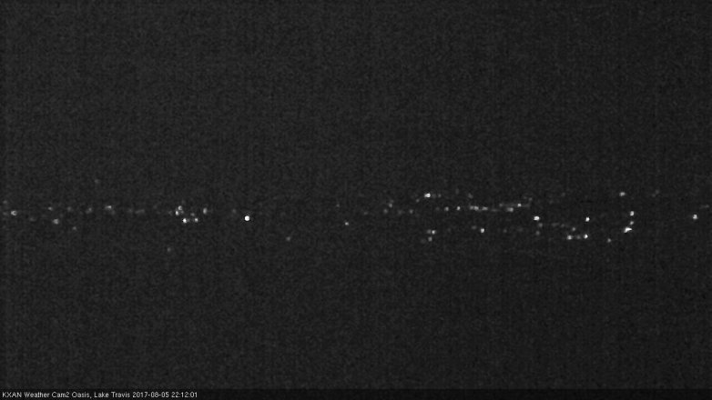 Lake Travis webcam, August 5, 2017 9:25 PM CT