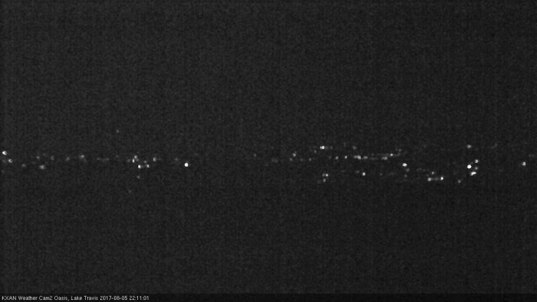 Lake Travis webcam, August 5, 2017 9:35 PM CT