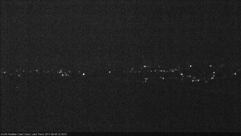 Lake Travis webcam, August 5, 2017 9:45 PM CT