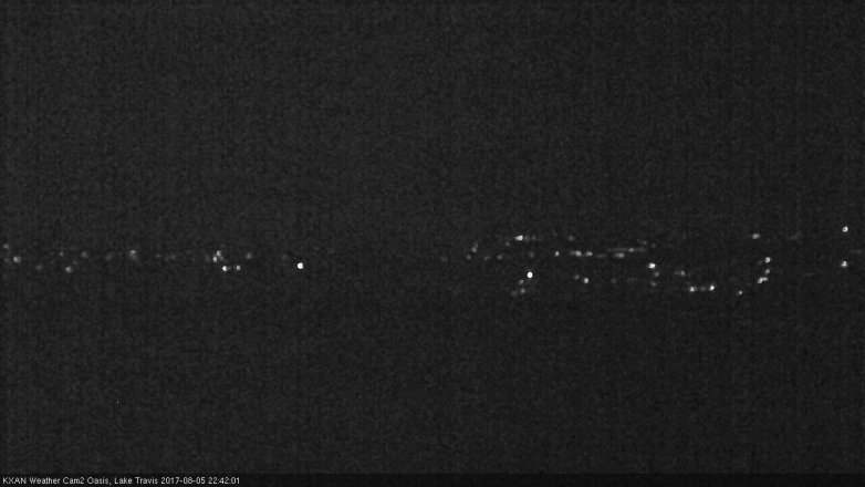 Lake Travis webcam, August 5, 2017 9:50 PM CT