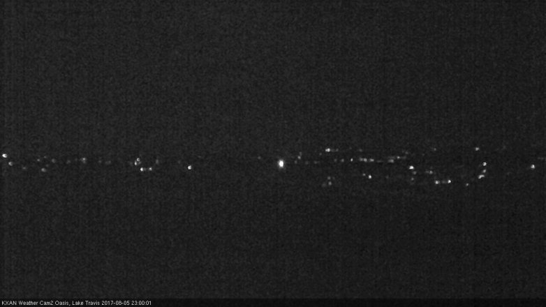 Lake Travis webcam, August 5, 2017 10:25 PM CT