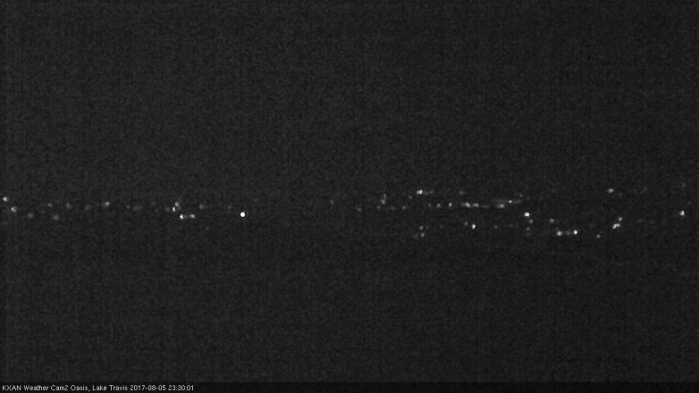 Lake Travis webcam, August 5, 2017 10:40 PM CT