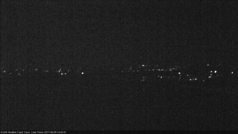 Lake Travis webcam, August 5, 2017 10:45 PM CT