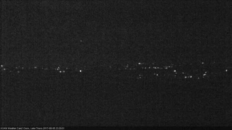 Lake Travis webcam, August 5, 2017 10:50 PM CT