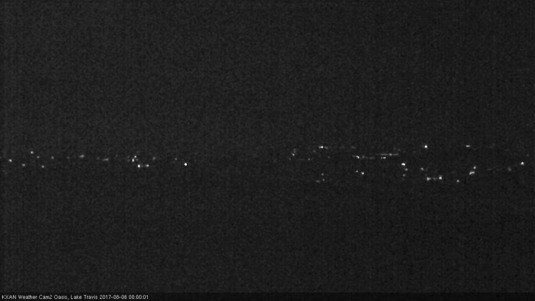 Lake Travis webcam, August 5, 2017 11:10 PM CT