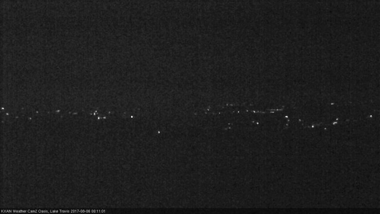 Lake Travis webcam, August 5, 2017 11:25 PM CT