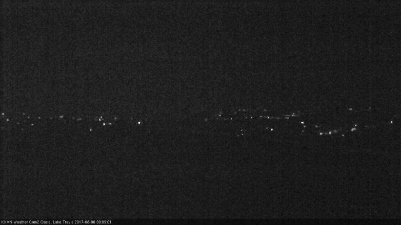 Lake Travis webcam, August 5, 2017 11:35 PM CT