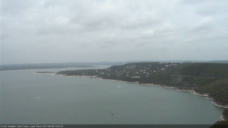 Lake Travis webcam, August 6, 2017 10:00 AM CT