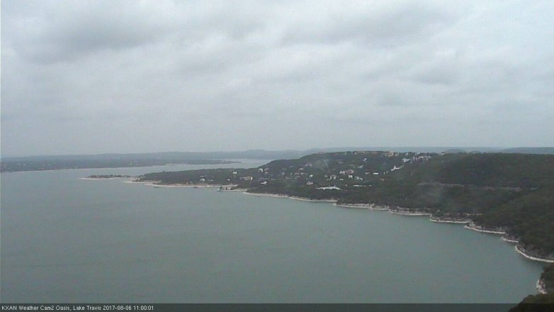 Lake Travis webcam, August 6, 2017 10:05 AM CT