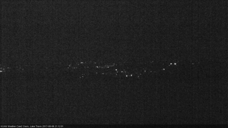 Lake Travis webcam, August 6, 2017 8:20 PM CT