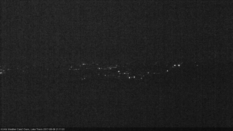 Lake Travis webcam, August 6, 2017 8:25 PM CT