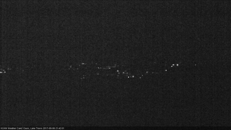 Lake Travis webcam, August 6, 2017 8:50 PM CT
