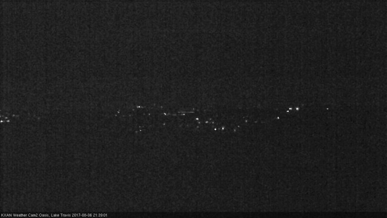 Lake Travis webcam, August 6, 2017 9:00 PM CT