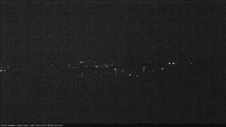Lake Travis webcam, August 6, 2017 9:55 PM CT