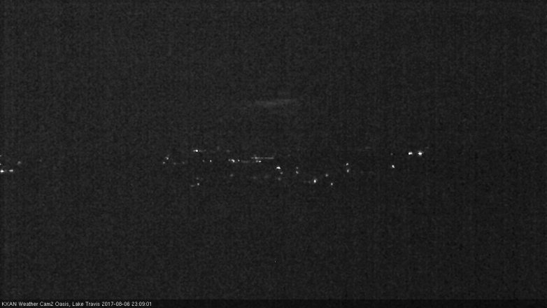 Lake Travis webcam, August 6, 2017 10:35 PM CT