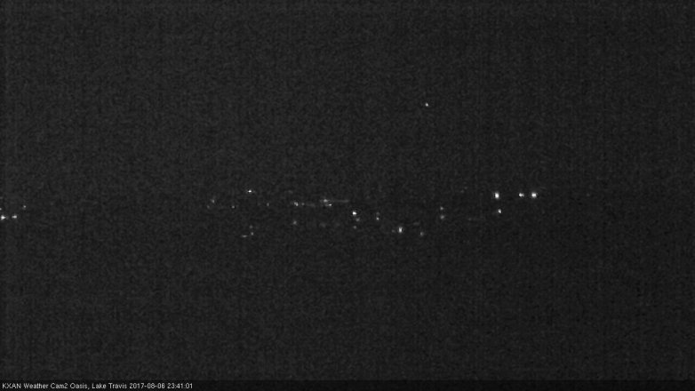 Lake Travis webcam, August 6, 2017 10:55 PM CT
