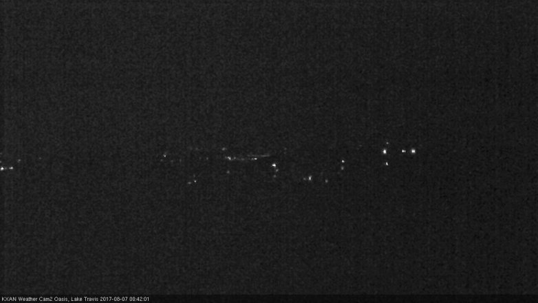 Lake Travis webcam, August 6, 2017 11:55 PM CT