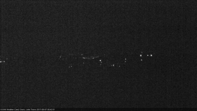 Lake Travis webcam, August 6, 2017 12:00 AM CT