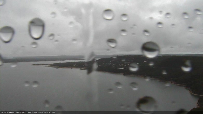 Lake Travis webcam, August 7, 2017 9:40 AM CT