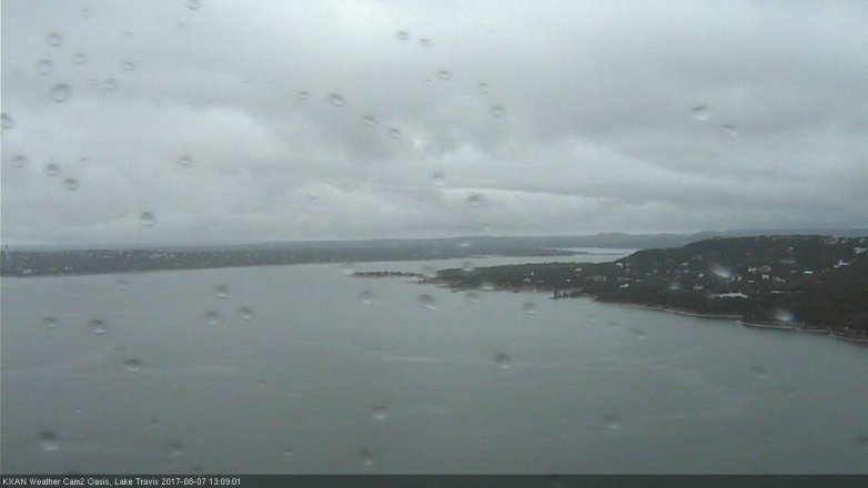 Lake Travis webcam, August 7, 2017 12:15 PM CT