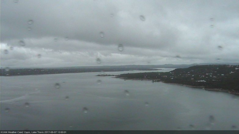 Lake Travis webcam, August 7, 2017 12:30 PM CT