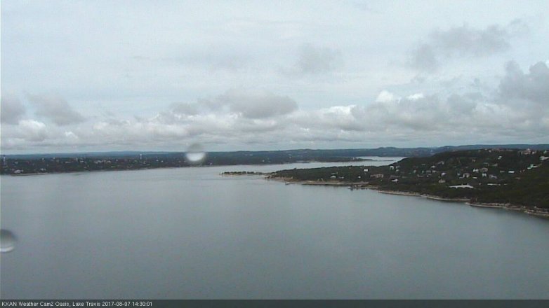 Lake Travis webcam, August 7, 2017 1:45 PM CT