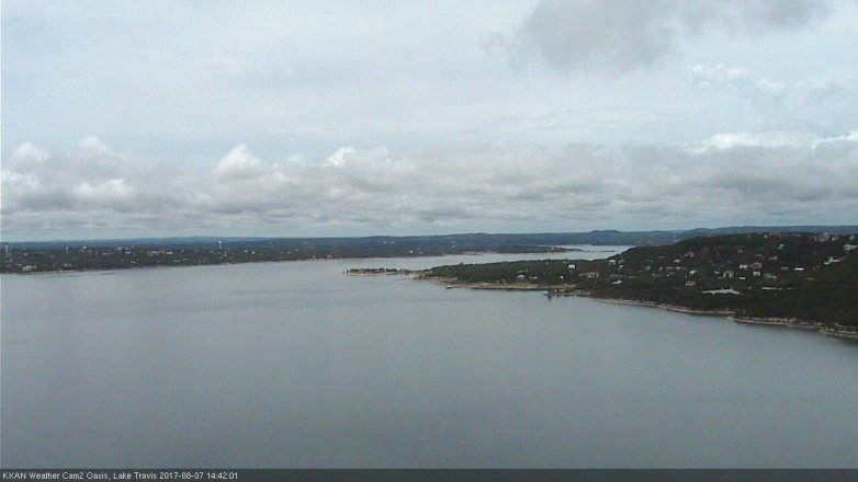Lake Travis webcam, August 7, 2017 1:55 PM CT