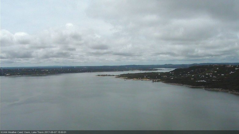 Lake Travis webcam, August 7, 2017 2:05 PM CT
