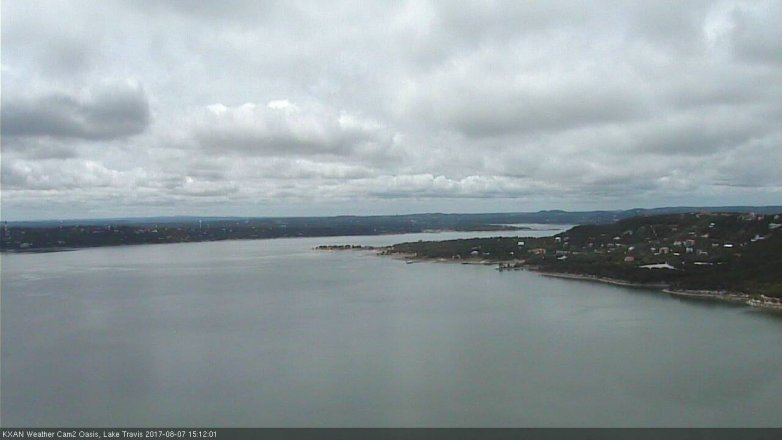 Lake Travis webcam, August 7, 2017 2:30 PM CT