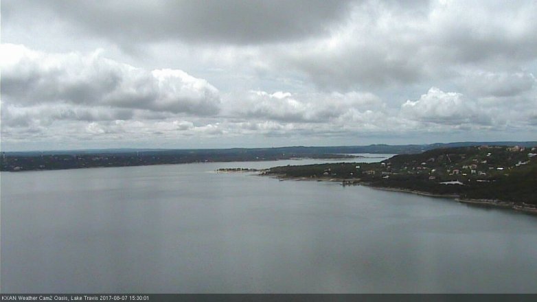Lake Travis webcam, August 7, 2017 2:35 PM CT