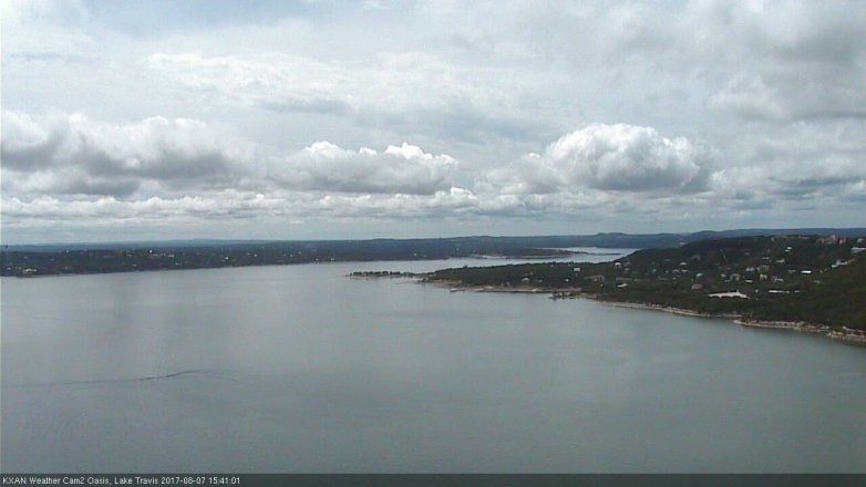 Lake Travis webcam, August 7, 2017 3:00 PM CT