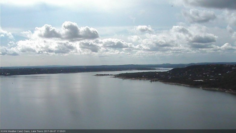 Lake Travis webcam, August 7, 2017 4:35 PM CT