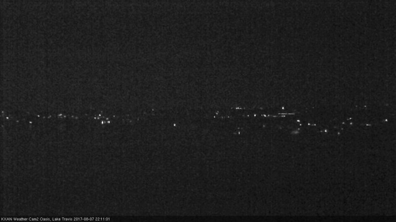 Lake Travis webcam, August 7, 2017 9:35 PM CT
