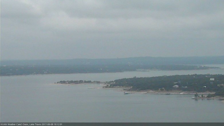 Lake Travis webcam, August 8, 2017 9:30 AM CT