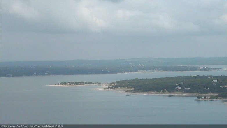 Lake Travis webcam, August 8, 2017 10:00 AM CT
