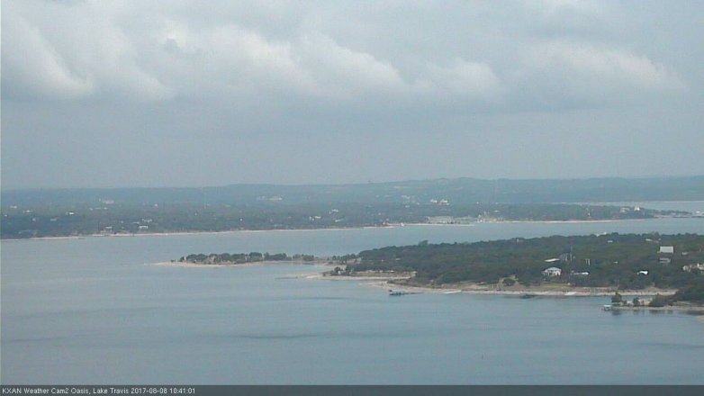 Lake Travis webcam, August 8, 2017 10:10 AM CT