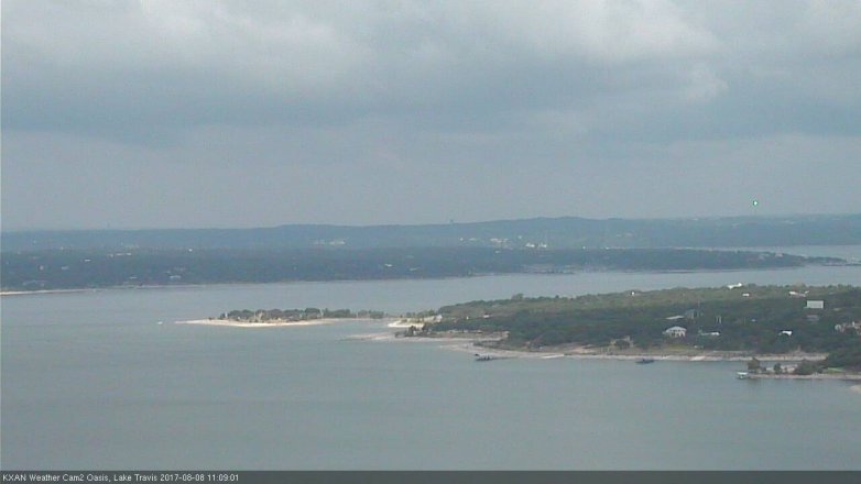 Lake Travis webcam, August 8, 2017 10:20 AM CT
