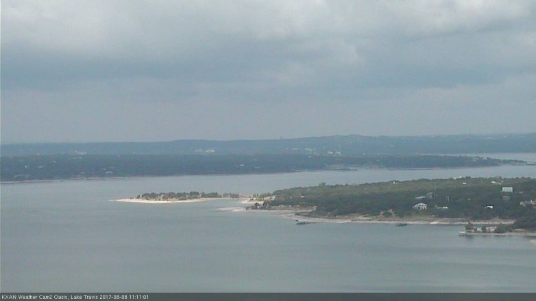 Lake Travis webcam, August 8, 2017 10:25 AM CT
