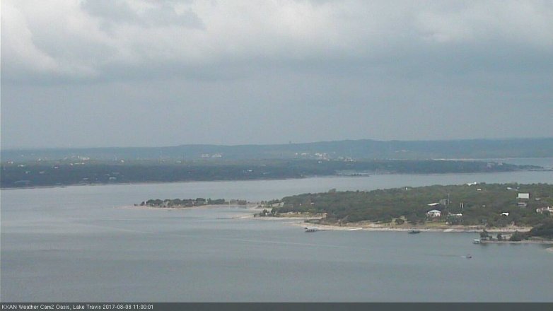 Lake Travis webcam, August 8, 2017 10:30 AM CT