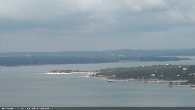 Lake Travis webcam, August 8, 2017 10:40 AM CT