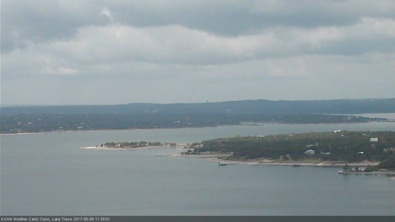 Lake Travis webcam, August 8, 2017 10:50 AM CT